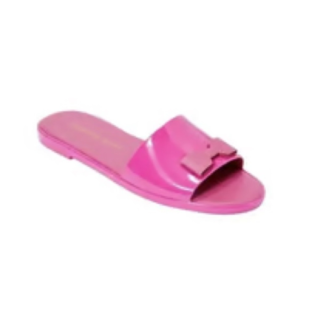 Jack Rogers Patricia Bow Accent Slide Sandals- Orchid- Size 7